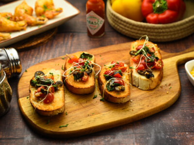 Tomato Olive Bruschetta
